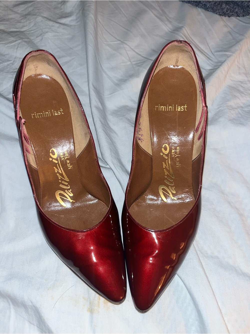 Vintage 1960s palizzio ruby red heels